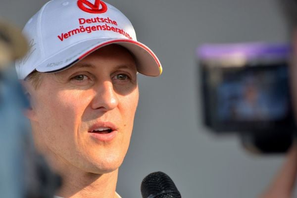 Imagem do automobilista Michael Schumacher
